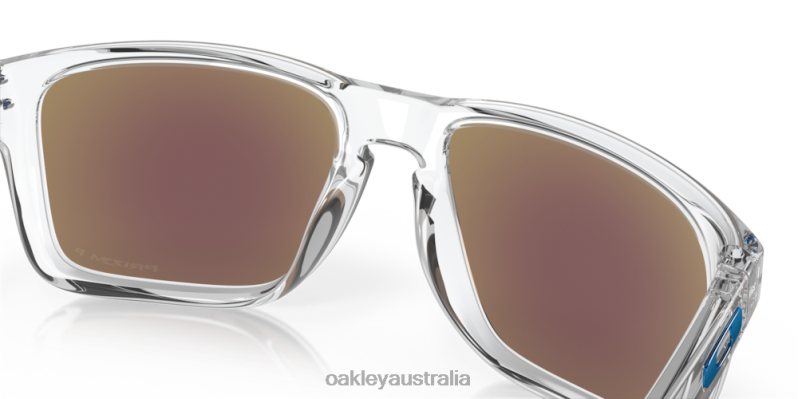Holbrook XL Prizm Sapphire Polarized Lenses, Polished Clear Frame Oakley2ZJX6