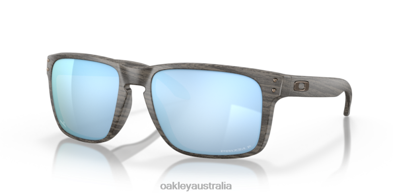 Holbrook XL Woodgrain Collection Prizm Deep Water Polarized Lenses, Woodgrain Frame Oakley2ZJX9 - Click Image to Close