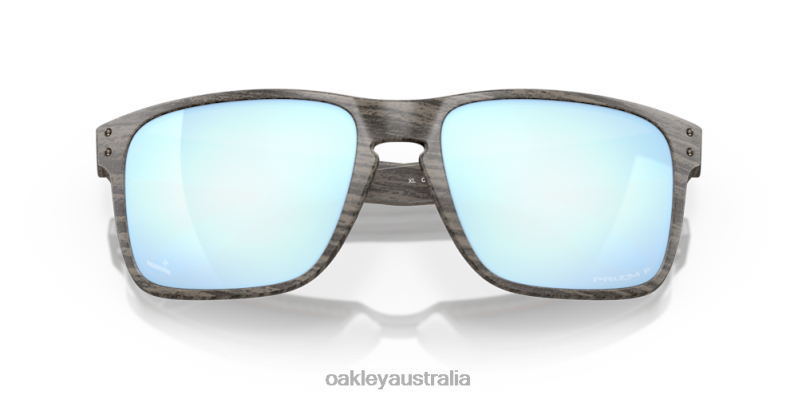 Holbrook XL Woodgrain Collection Prizm Deep Water Polarized Lenses, Woodgrain Frame Oakley2ZJX9