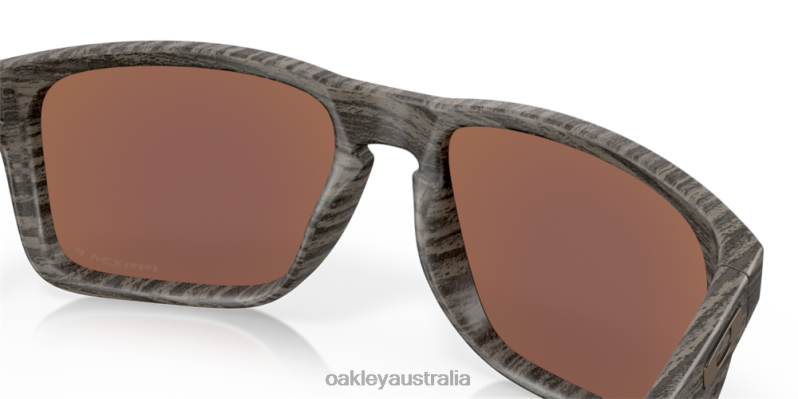 Holbrook XL Woodgrain Collection Prizm Deep Water Polarized Lenses, Woodgrain Frame Oakley2ZJX9