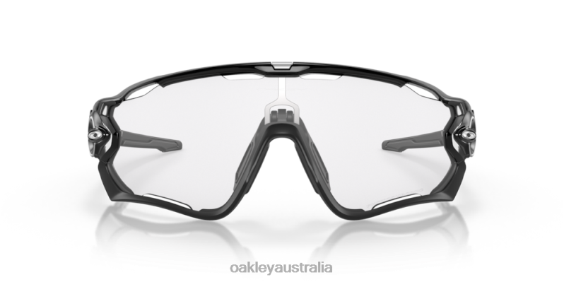 Jawbreaker Clear To Black Iridium Photochromic Lenses, Polished Black Frame Oakley2ZJX400
