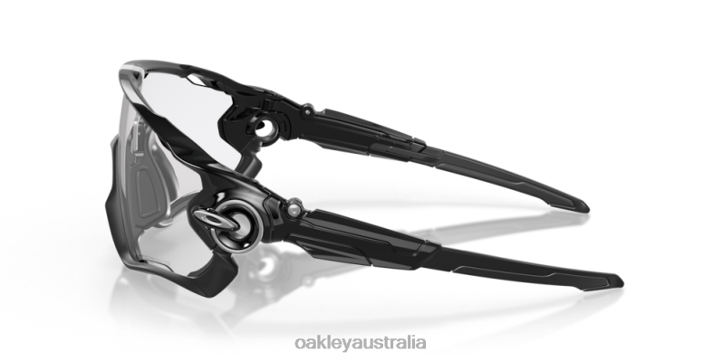 Jawbreaker Clear To Black Iridium Photochromic Lenses, Polished Black Frame Oakley2ZJX400