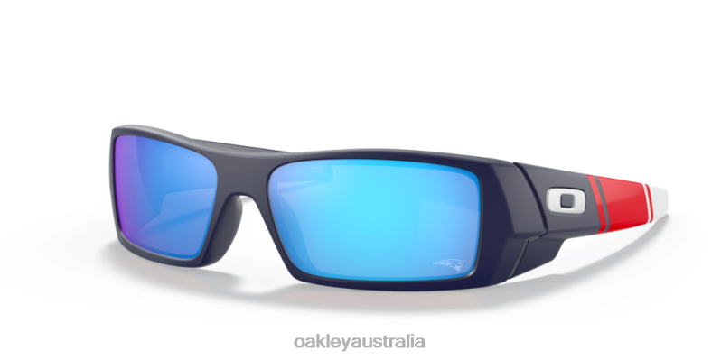 New England Patriots Gascan Prizm Sapphire Lenses, Matte Navy Frame Oakley2ZJX563