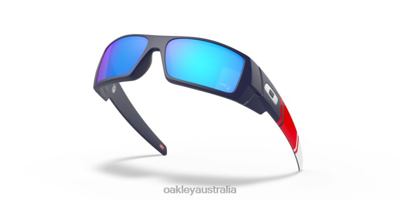 New England Patriots Gascan Prizm Sapphire Lenses, Matte Navy Frame Oakley2ZJX563