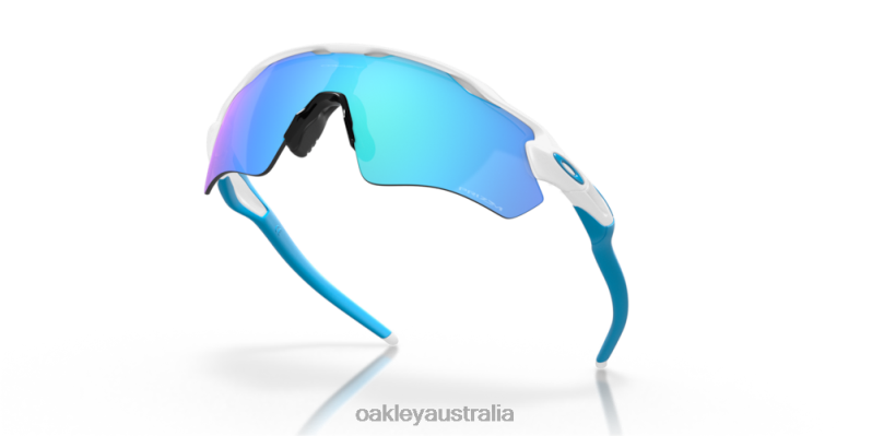 Radar EV Path Prizm Sapphire Lenses, Polished White Frame Oakley2ZJX33