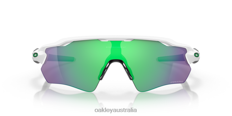 Radar EV Path Team Colors Prizm Jade Lenses, Polished White Frame Oakley2ZJX34