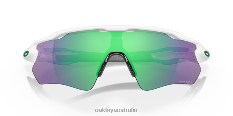 Radar EV Path Team Colors Prizm Jade Lenses, Polished White Frame Oakley2ZJX34