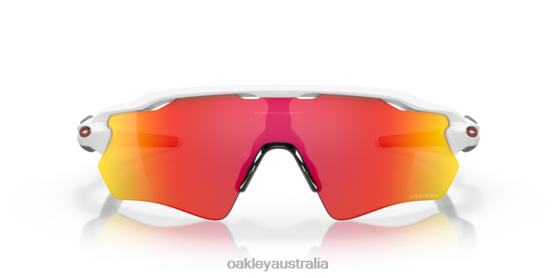 Radar EV Path Team Colors Prizm Ruby Lenses, Polished White Frame Oakley2ZJX35
