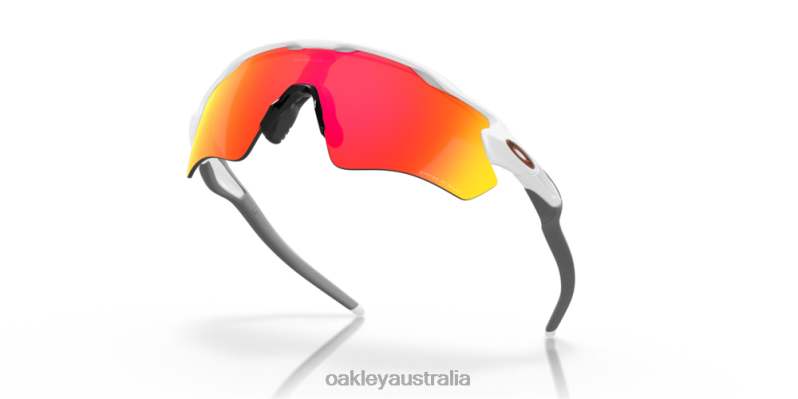 Radar EV Path Team Colors Prizm Ruby Lenses, Polished White Frame Oakley2ZJX35