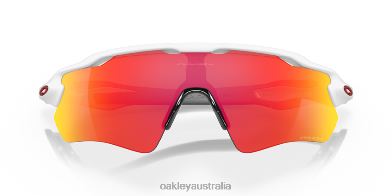 Radar EV Path Team Colors Prizm Ruby Lenses, Polished White Frame Oakley2ZJX35