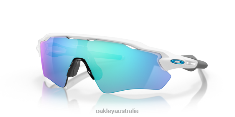 Radar EV Path Team Colors Prizm Sapphire Lenses, Polished White Frame Oakley2ZJX36