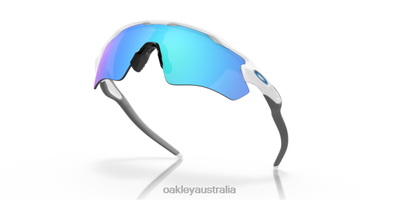 Radar EV Path Team Colors Prizm Sapphire Lenses, Polished White Frame Oakley2ZJX36
