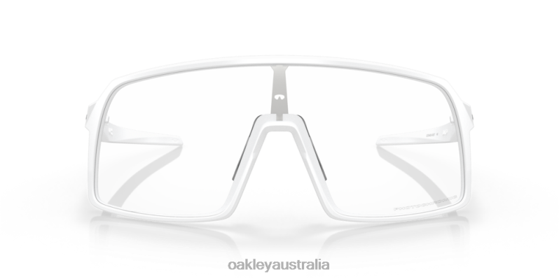 Sutro Clear To Black Iridium Photochromic Lenses, Matte White Frame Oakley2ZJX91