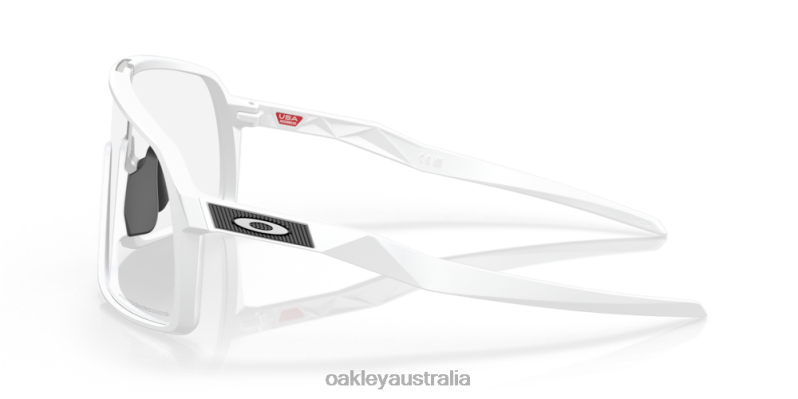 Sutro Clear To Black Iridium Photochromic Lenses, Matte White Frame Oakley2ZJX91