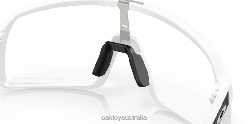 Sutro Clear To Black Iridium Photochromic Lenses, Matte White Frame Oakley2ZJX91