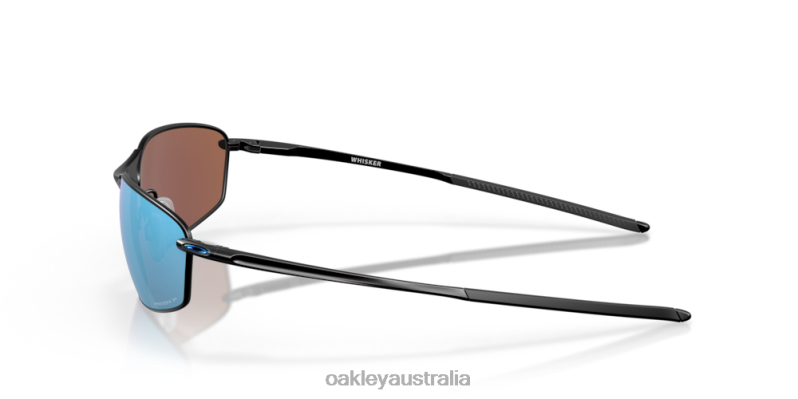 Whisker Prizm Deep Water Polarized Lenses, Satin Black Frame Oakley2ZJX367