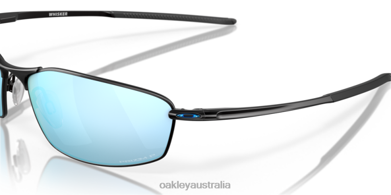 Whisker Prizm Deep Water Polarized Lenses, Satin Black Frame Oakley2ZJX367