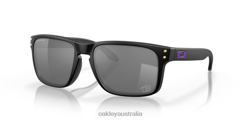 Baltimore Ravens Holbrook Prizm Black Lenses, Matte Black Frame Oakley2ZJX606