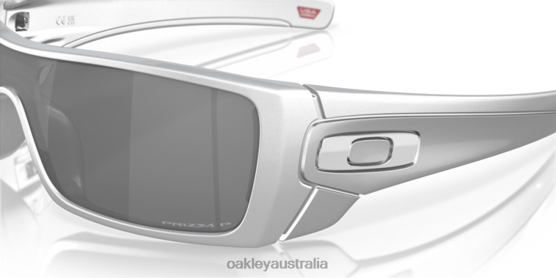 Batwolf X-Silver Collection Prizm Black Polarized Lenses, X-Silver Frame Oakley2ZJX603