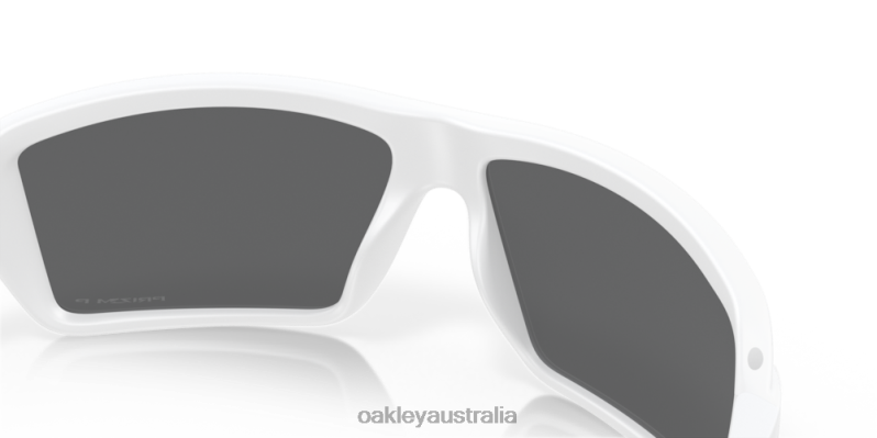 Cables Prizm Black Polarized Lenses, Matte White Frame Oakley2ZJX674