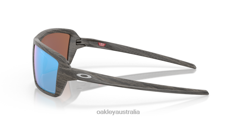 Cables Prizm Deep Water Polarized Lenses, Woodgrain Frame Oakley2ZJX670