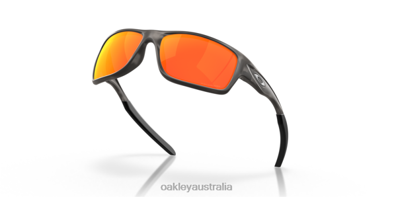 Canteen Ruby Iridium Polarized Lenses, Matte Black Tortoise Frame Oakley2ZJX748