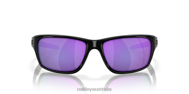 Canteen Violet Iridium Polarized Lenses, Polished Black Frame Oakley2ZJX746