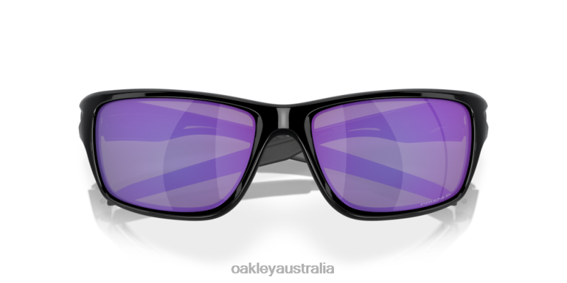 Canteen Violet Iridium Polarized Lenses, Polished Black Frame Oakley2ZJX746