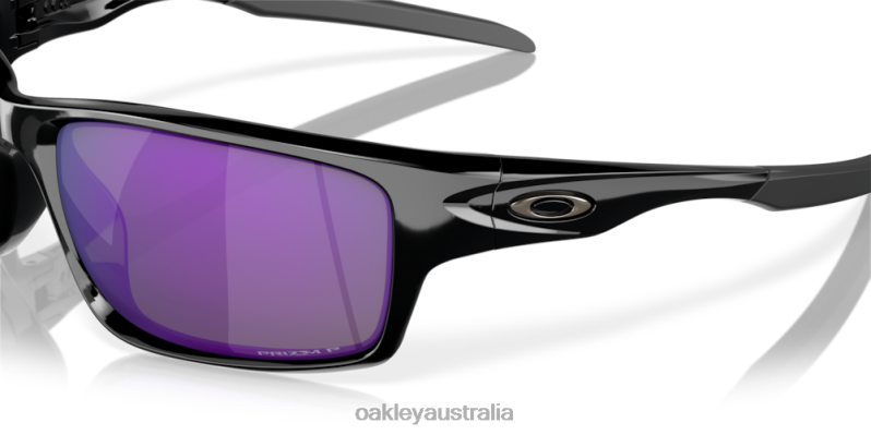 Canteen Violet Iridium Polarized Lenses, Polished Black Frame Oakley2ZJX746