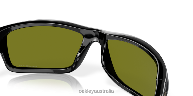 Canteen Violet Iridium Polarized Lenses, Polished Black Frame Oakley2ZJX746