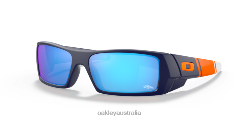 Denver Broncos Gascan Prizm Sapphire Lenses, Matte Navy Frame Oakley2ZJX553