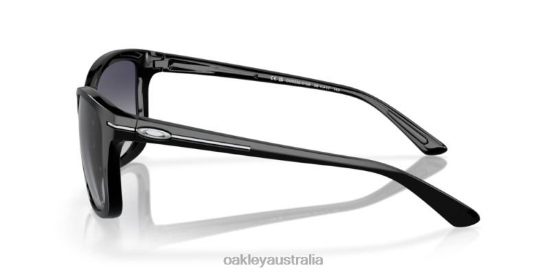 Drop In Grey Gradient Polarized Lenses, Polished Black Frame Oakley2ZJX761