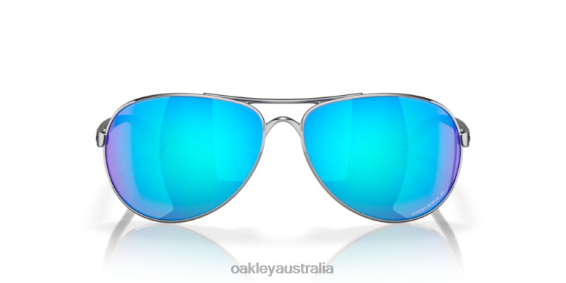 Feedback Prizm Sapphire Polarized Lenses, Polished Chrome Frame Oakley2ZJX481