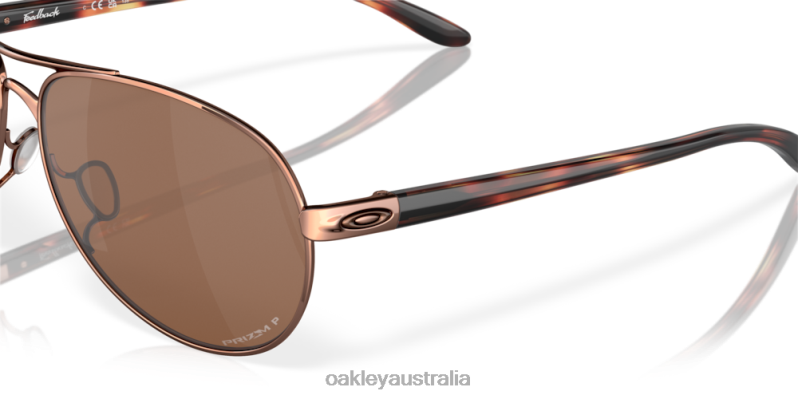 Feedback Prizm Tungsten Polarized Lenses, Rose Gold Frame Oakley2ZJX480