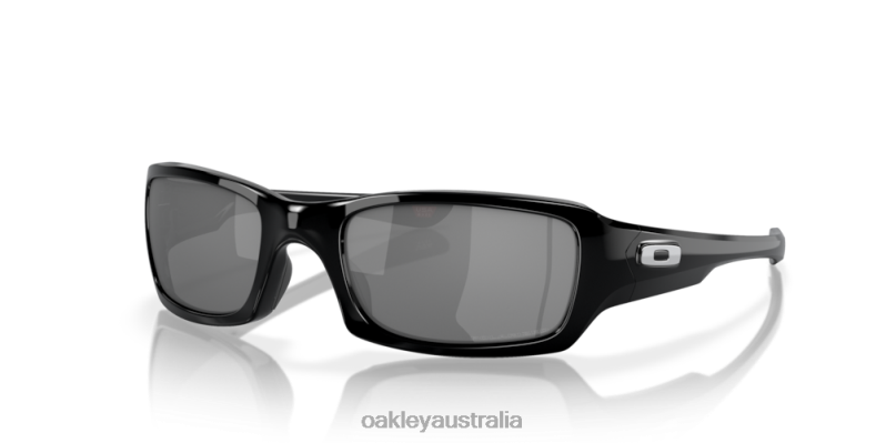 Fives Squared Black Iridium Polarized Lenses, Polished Black Frame Oakley2ZJX247