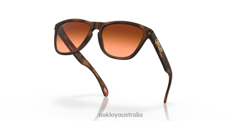 Frogskins (Low Bridge Fit) Prizm Brown Gradient Lenses, Matte Brown Tortoise Frame Oakley2ZJX820