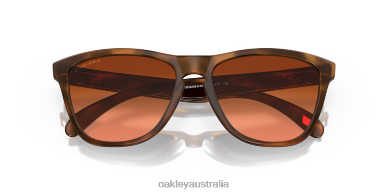 Frogskins (Low Bridge Fit) Prizm Brown Gradient Lenses, Matte Brown Tortoise Frame Oakley2ZJX820