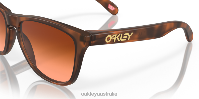Frogskins (Low Bridge Fit) Prizm Brown Gradient Lenses, Matte Brown Tortoise Frame Oakley2ZJX820