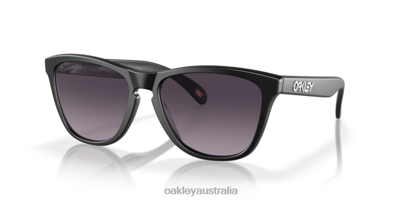 Frogskins (Low Bridge Fit) Prizm Grey Gradient Lenses, Matte Black Frame Oakley2ZJX819