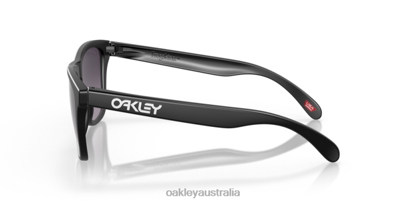Frogskins (Low Bridge Fit) Prizm Grey Gradient Lenses, Matte Black Frame Oakley2ZJX819