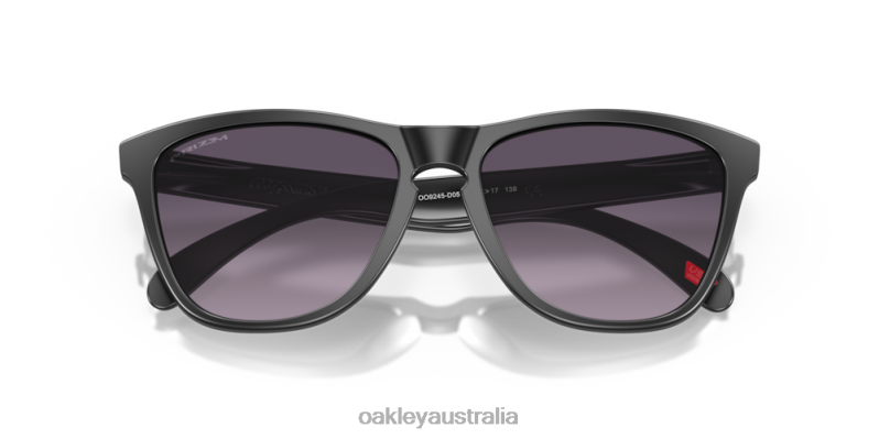 Frogskins (Low Bridge Fit) Prizm Grey Gradient Lenses, Matte Black Frame Oakley2ZJX819