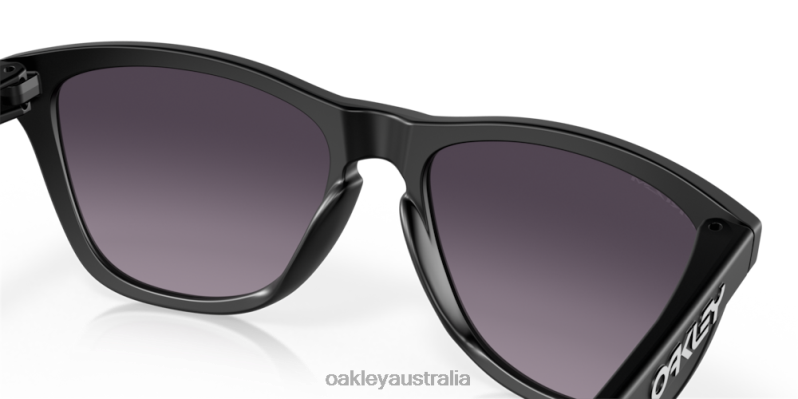 Frogskins (Low Bridge Fit) Prizm Grey Gradient Lenses, Matte Black Frame Oakley2ZJX819
