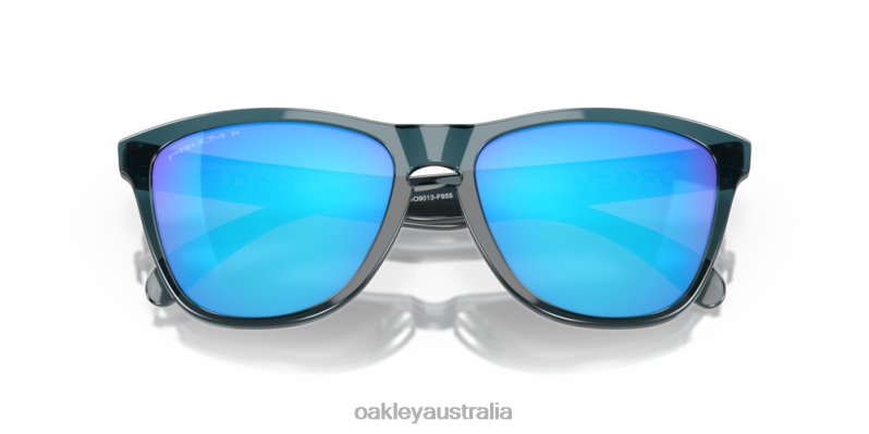 Frogskins Prizm Sapphire Polarized Lenses, Crystal Black Frame Oakley2ZJX111