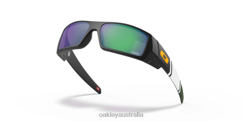 Green Bay Packers Gascan Prizm Jade Lenses, Matte Black Frame Oakley2ZJX555