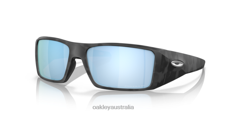 Heliostat Prizm Deep Water Polarized Lenses, Matte Black Camo Frame Oakley2ZJX758