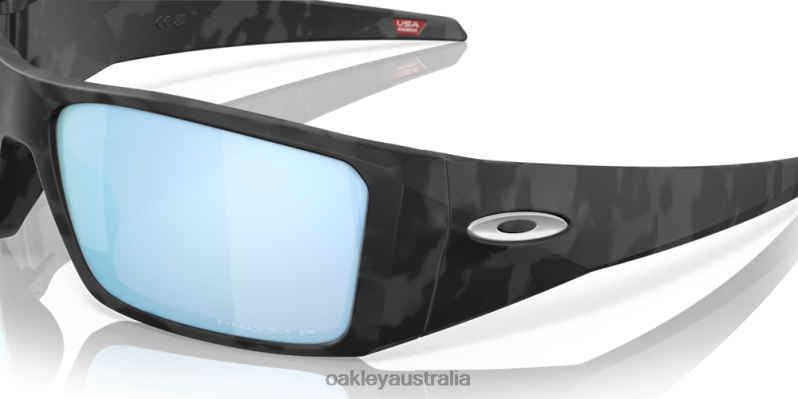 Heliostat Prizm Deep Water Polarized Lenses, Matte Black Camo Frame Oakley2ZJX758