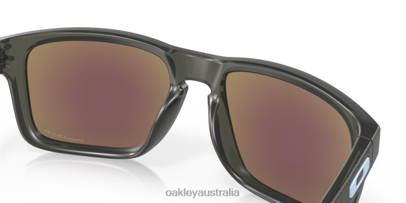 Holbrook (Low Bridge Fit) Encircle Collection Prizm Sapphire Polarized Lenses, Matte Grey Smoke Frame Oakley2ZJX802
