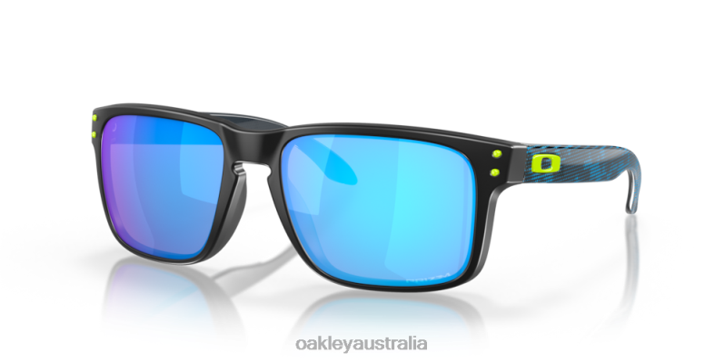 Holbrook (Low Bridge Fit) High Resolution Collection Prizm Sapphire Lenses, Polished Black Frame Oakley2ZJX804