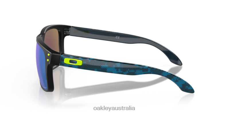 Holbrook (Low Bridge Fit) High Resolution Collection Prizm Sapphire Lenses, Polished Black Frame Oakley2ZJX804