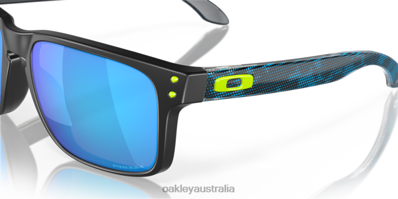 Holbrook (Low Bridge Fit) High Resolution Collection Prizm Sapphire Lenses, Polished Black Frame Oakley2ZJX804